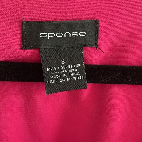 Spense Pink sleeveless dress with bodice ruffle size 6 - Picture 6 of 6